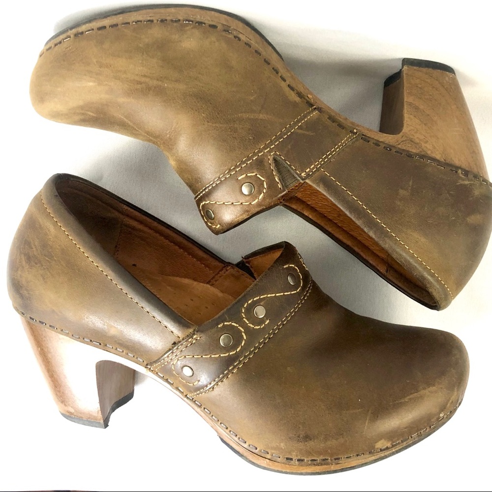 Dansko Riki Crazy Horse Brown Leather Size 39 - Picture 2 of 7